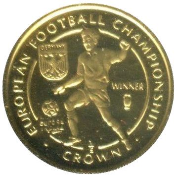 Isle of Man ⅕ Crown - Elizabeth II Euro 1996-Winner