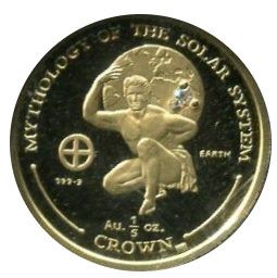 Gibraltar ⅕ Crown - Elizabeth II The Earth
