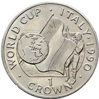 Gibraltar 1 Crown - Elizabeth II World Cup - Referee reverse