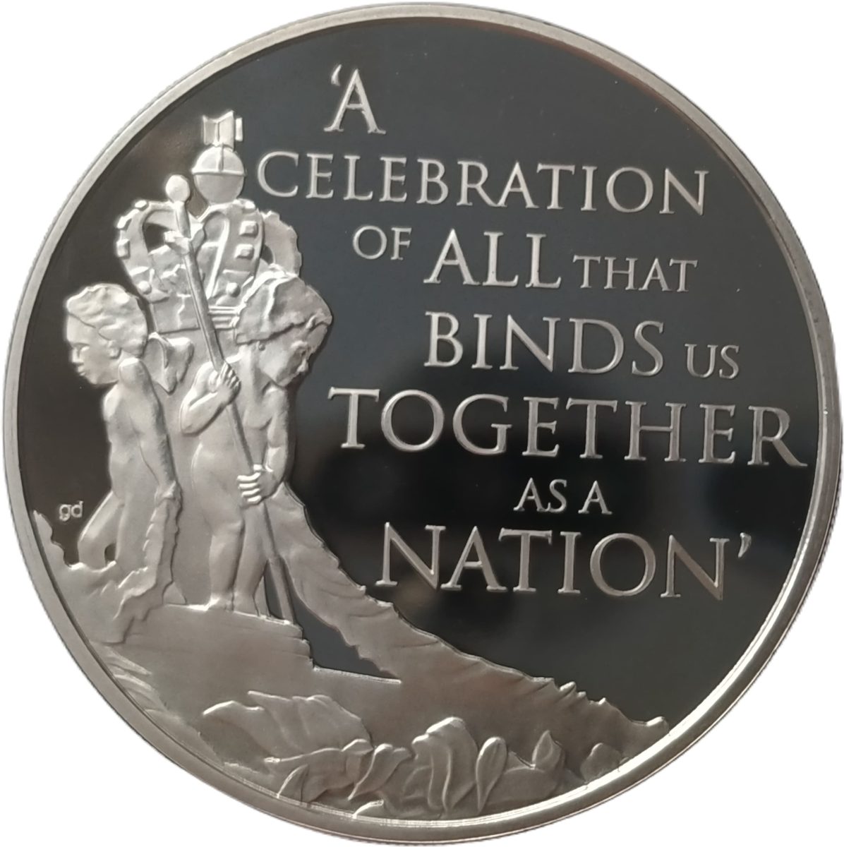 Alderney 5 Pounds - Elizabeth II Diamond Jubilee - Golden Jubilee