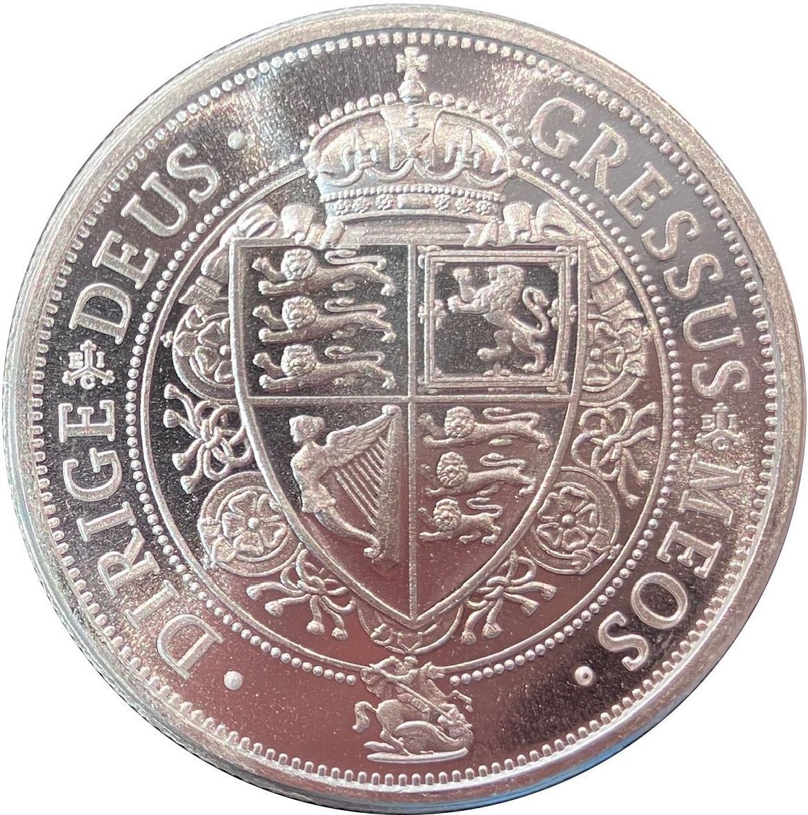 Saint Helena 1.25 Pounds - Charles III Queen Victoria Shield