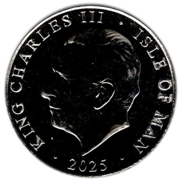 Isle of Man 10 Pence - Charles III Dunluce Castle obverse