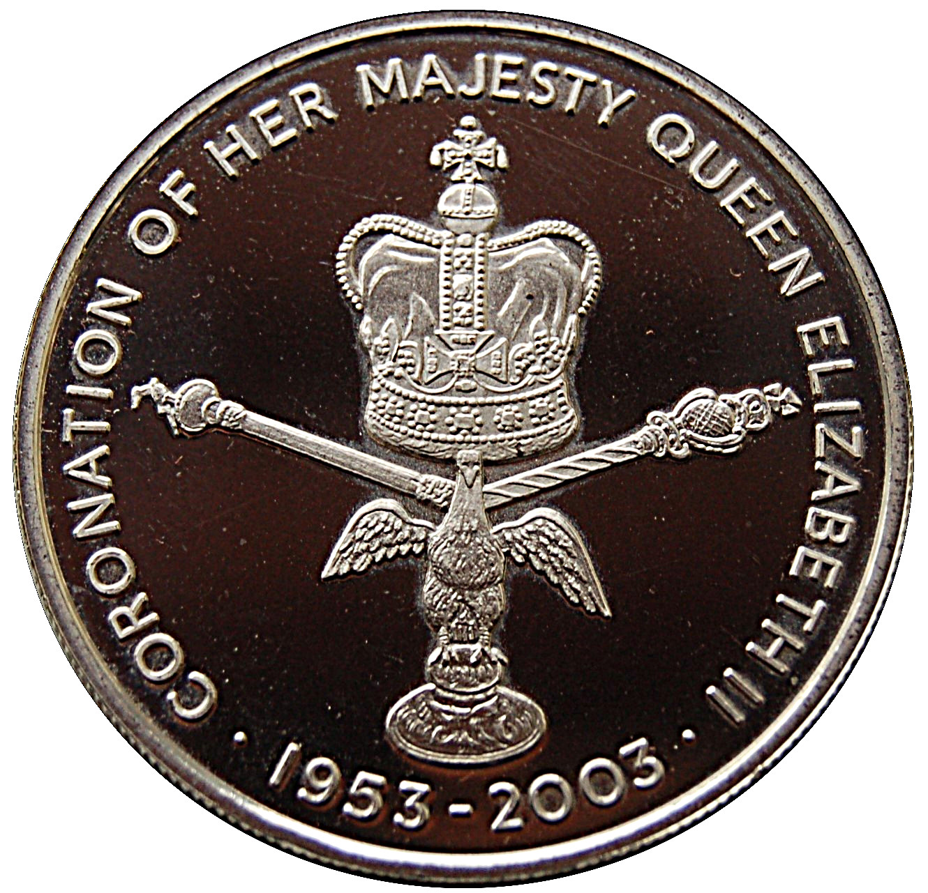 Ascension Island 50 Pence - Elizabeth II Coronation Jubilee