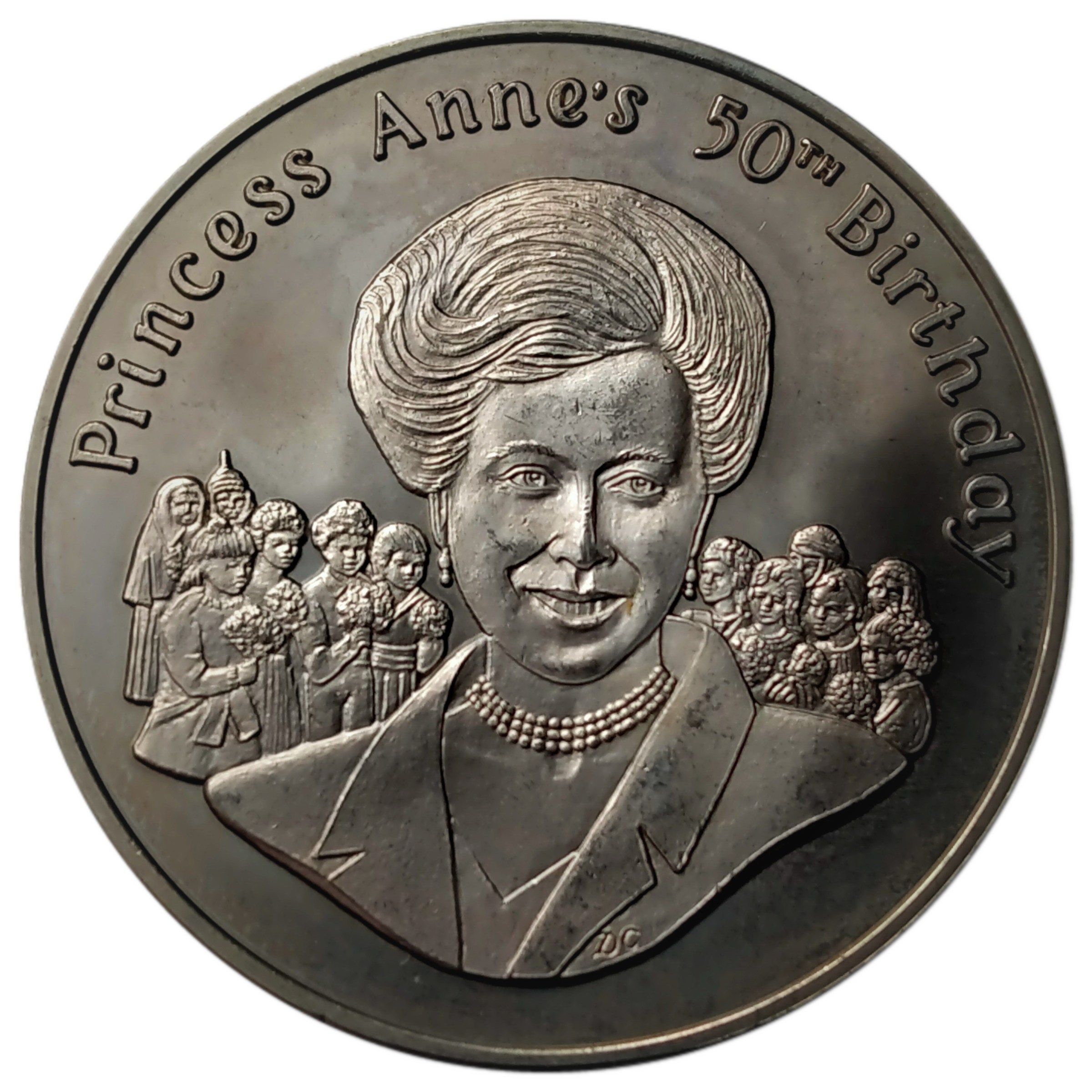 Tristan da Cunha 50 Pence - Elizabeth II Princess Anne