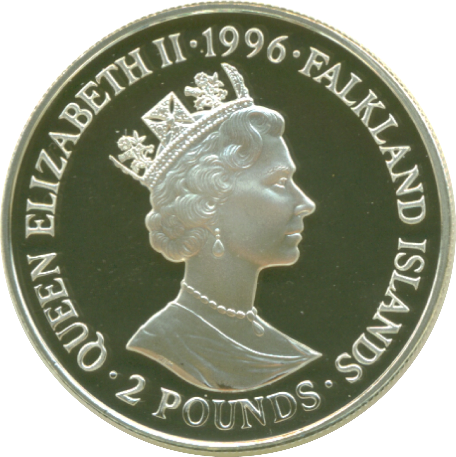 Falkland Islands 2 Pounds - Elizabeth II Alfred the Great obverse