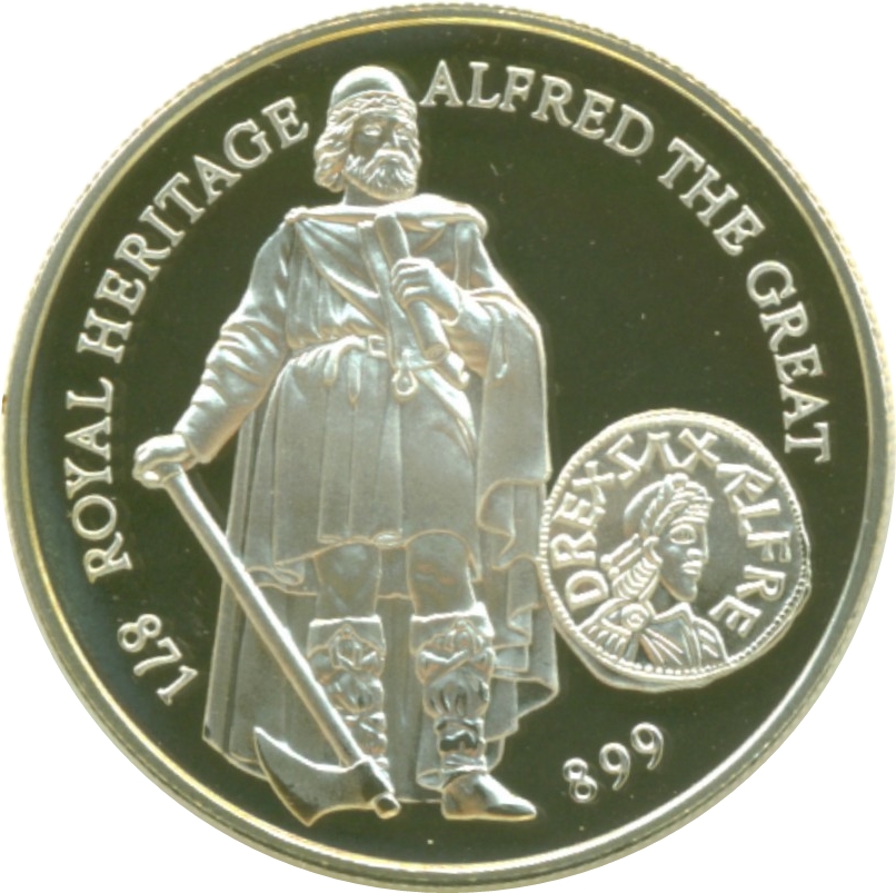 Falkland Islands 2 Pounds - Elizabeth II Alfred the Great