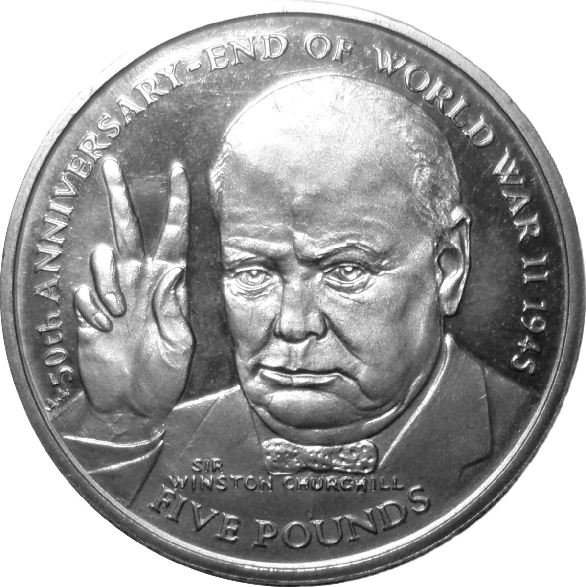 Isle of Man 5 Pounds - Elizabeth II World War II