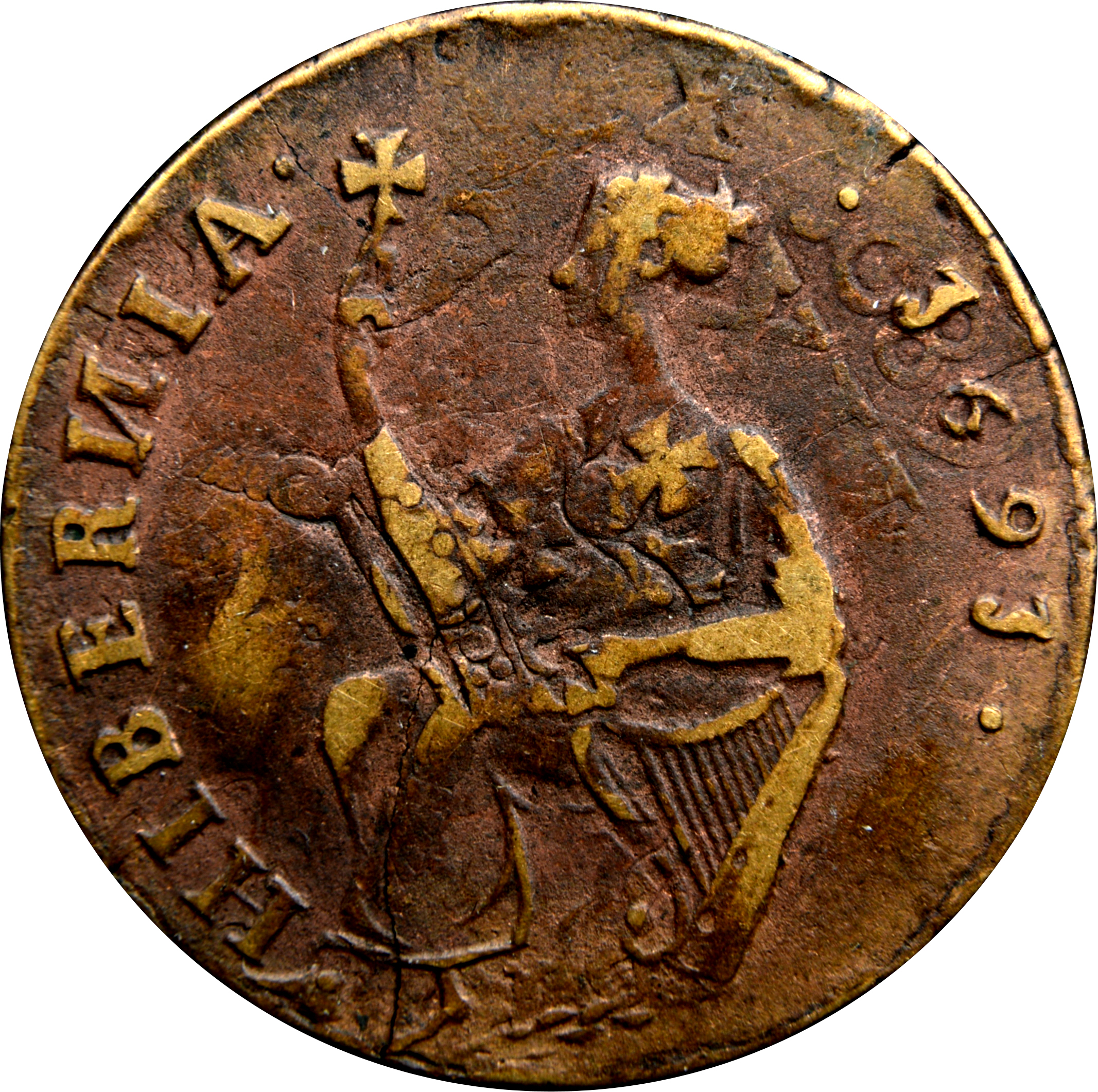 Ireland ½ Penny - James II Limerick Siege Coinage