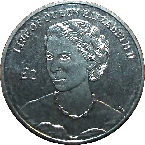 Ascension Island 2 Pounds - Elizabeth II Diamond Jubilee; Silver Proof Issue