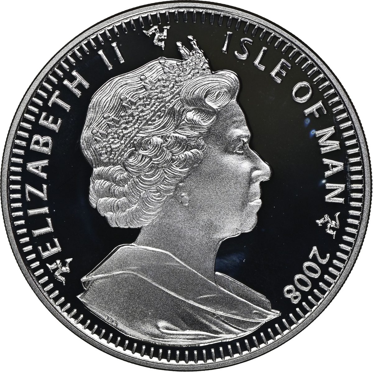 Isle of Man 1 Crown - Elizabeth II James and the Snowman; Silver Proof Colourised obverse