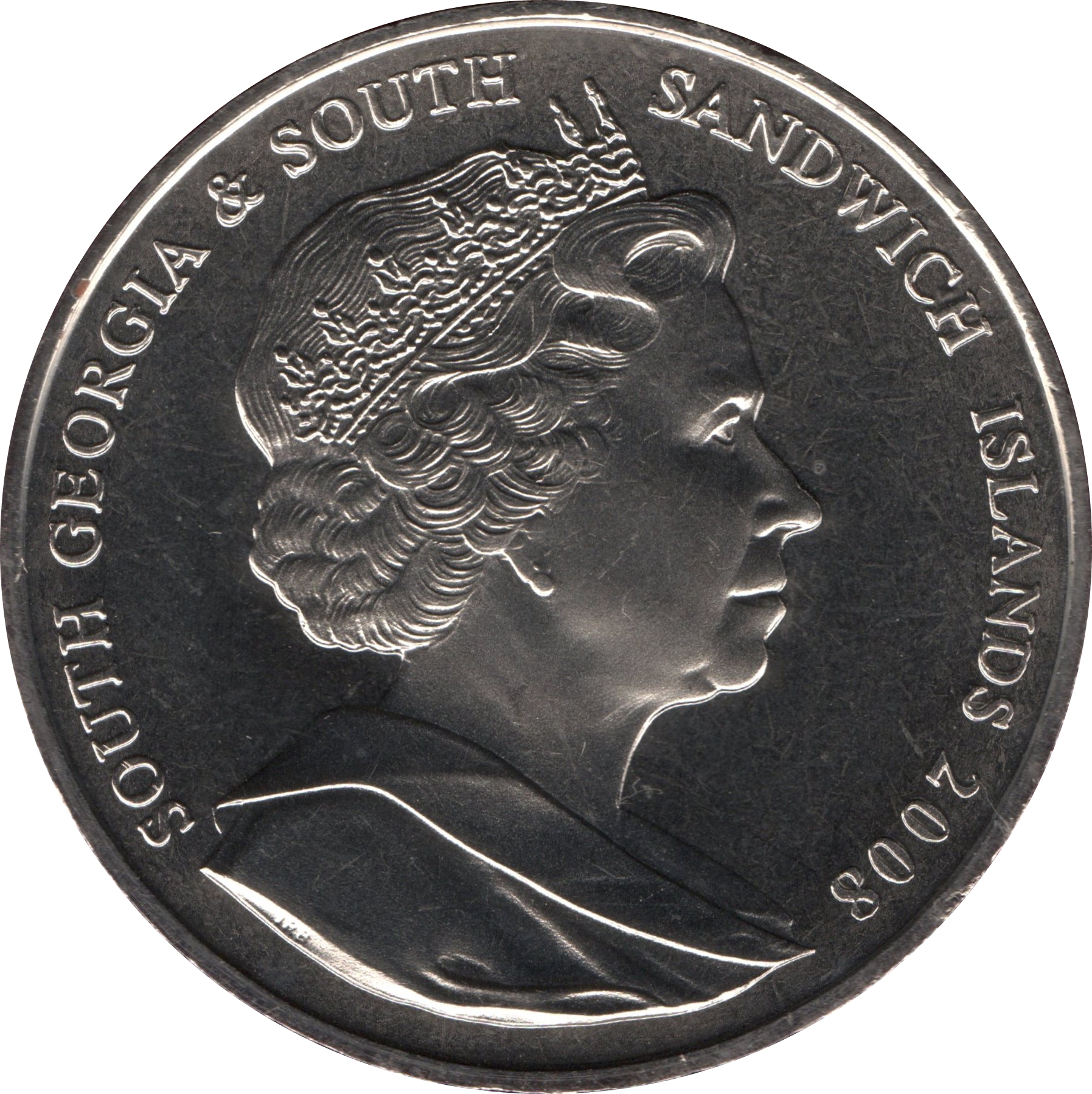 South Georgia and the South Sandwich Islands 2 Pounds - Elizabeth II Oldest Reigning Monarch obverse
