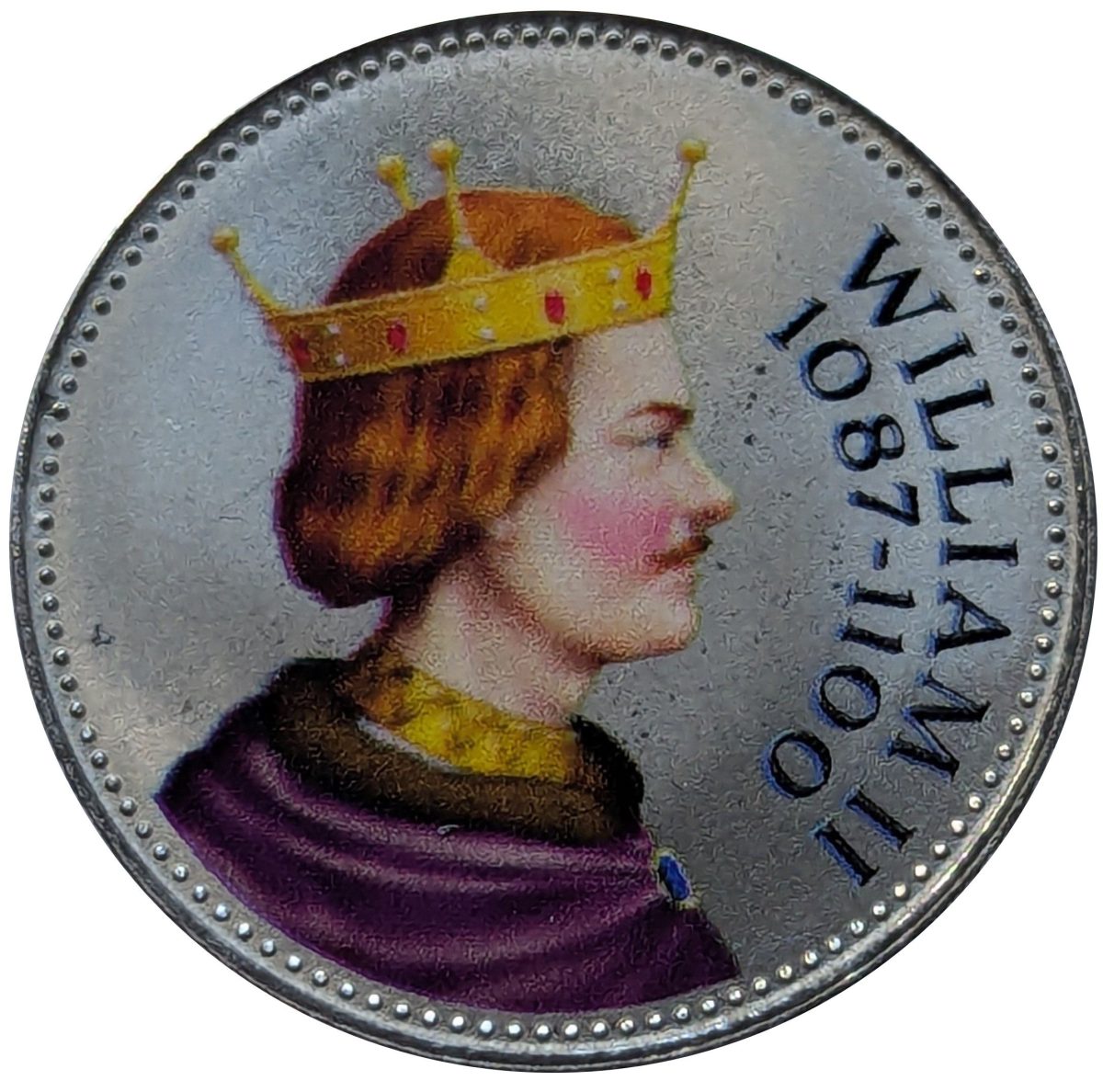 Jersey 10 Pence - Charles III King William II reverse