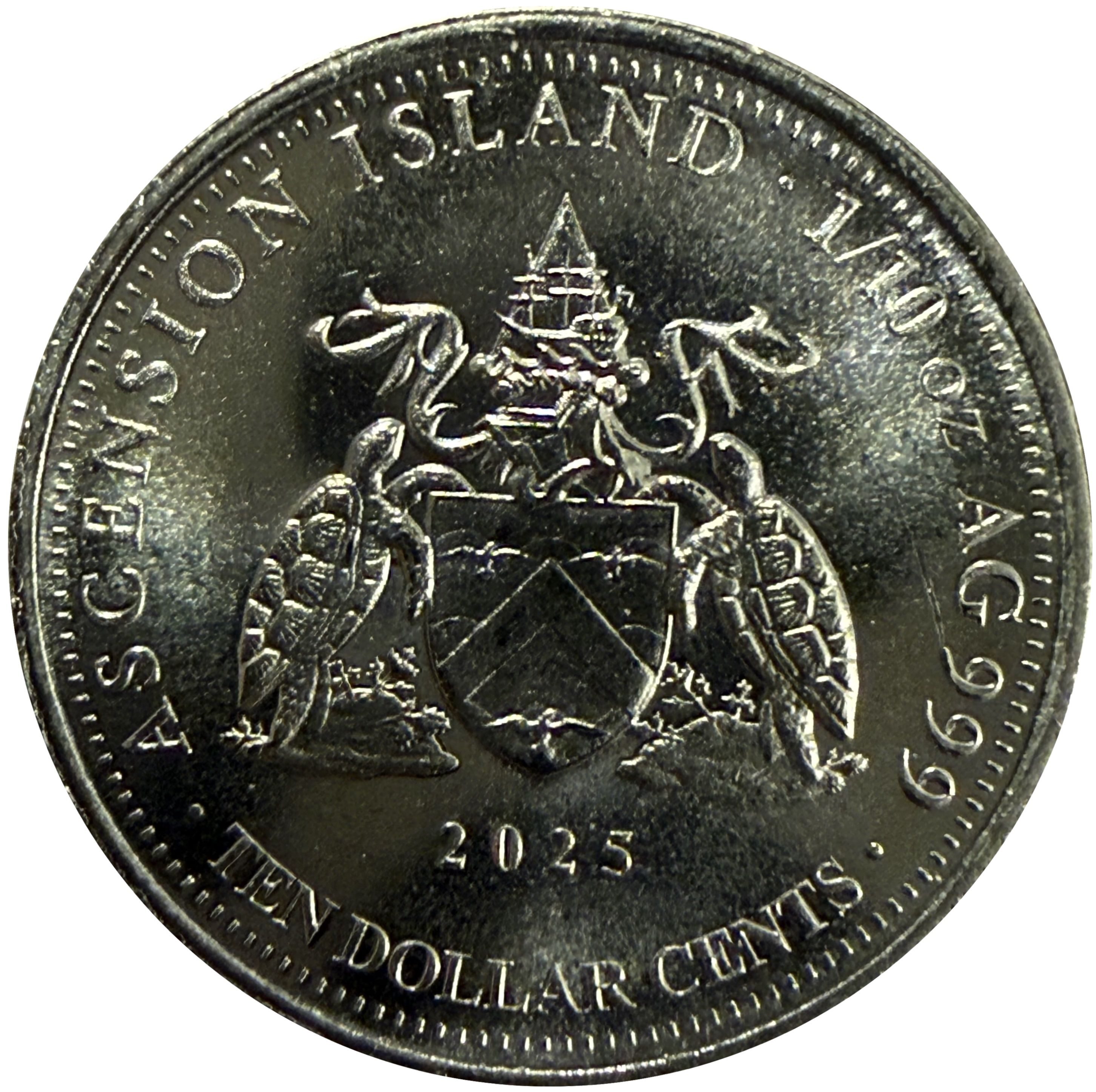 Ascension Island 10 Cents Afonso de Albuquerque obverse