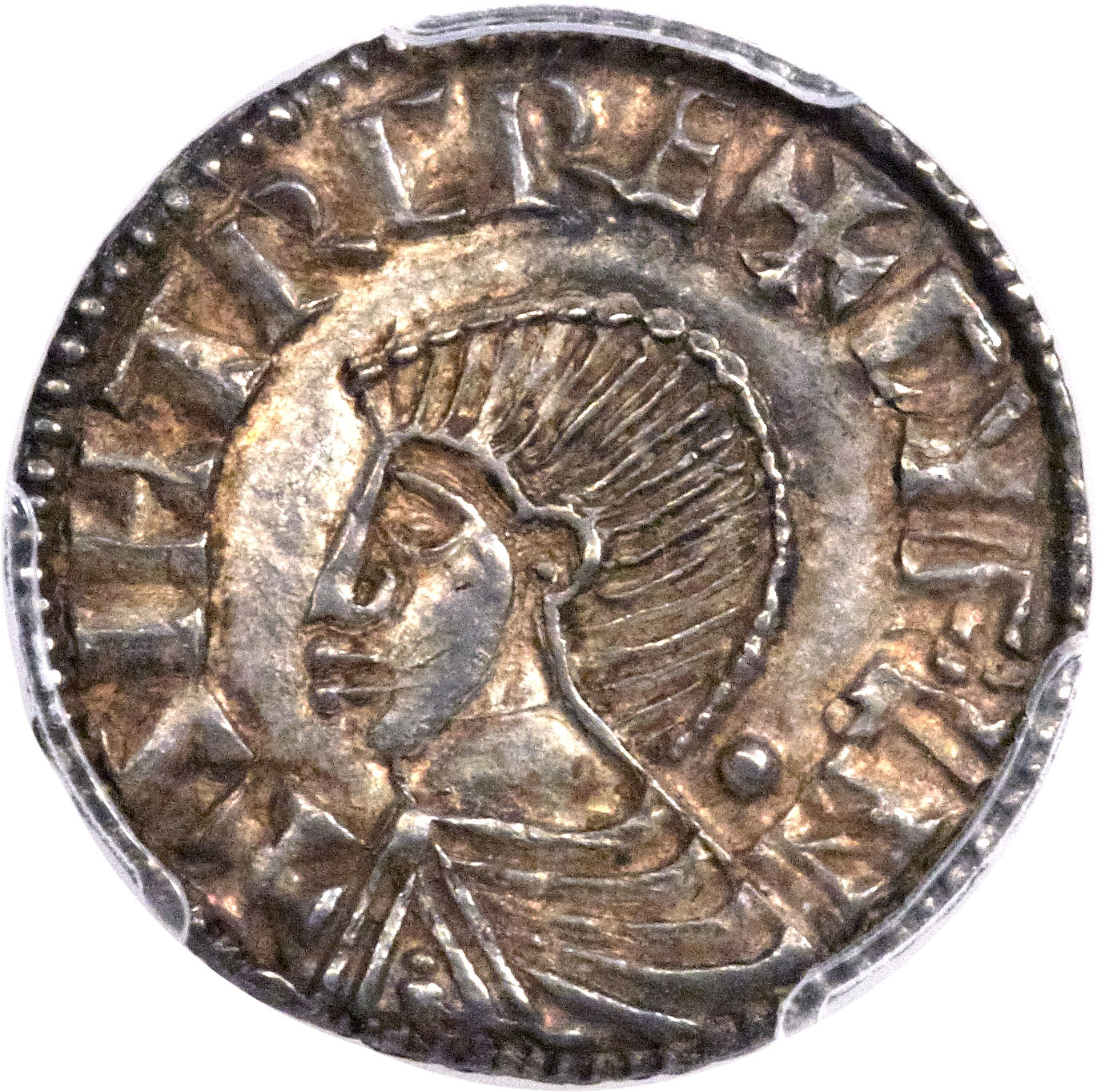 Hiberno-Norse Dublin 1 Penny - Sihtric Anlafsson Late long cross; EIRIE obverse