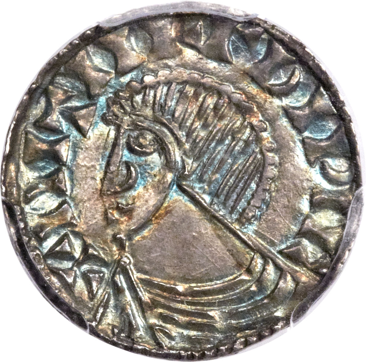 Hiberno-Norse Dublin 1 Penny Anonymous Long cross, two hands obverse