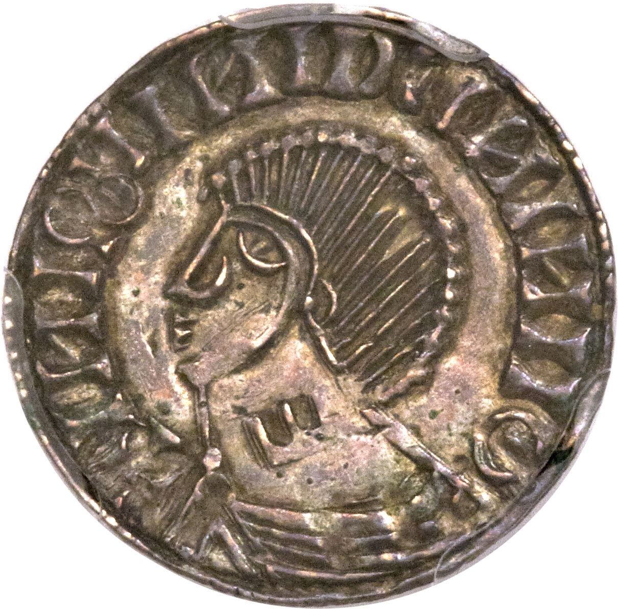 Hiberno-Norse Dublin 1 Penny - Sihtric Anlafsson Late long cross; Ш obverse
