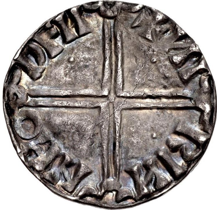 Hiberno-Norse Dublin 1 Penny - Sihtric Anlafsson Late long cross; crozier obv