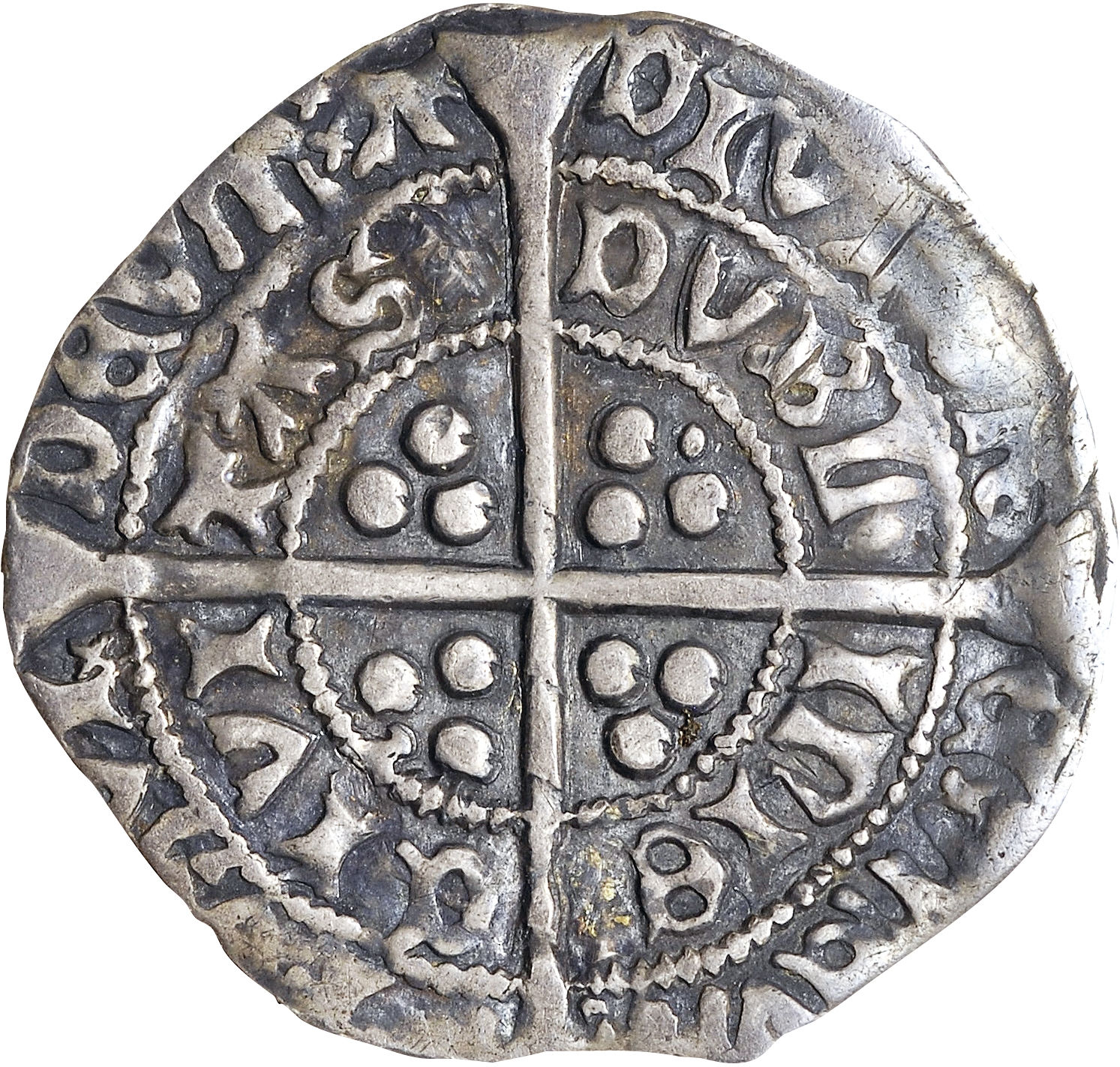 Ireland 1 Groat - Edward IV Heavy cross coinage; Dublin