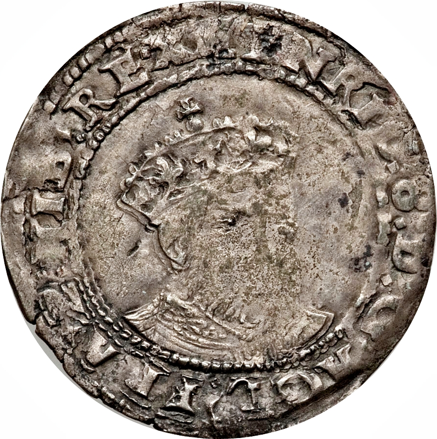 Ireland 6 Pence - Henry VIII Posthumous Coinage obverse
