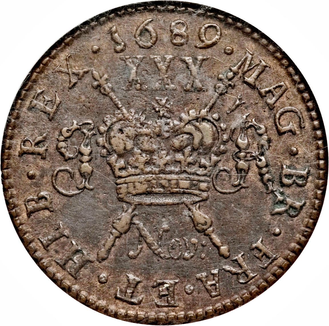 Ireland 30 Pence - James II Gun Money Large Coinage reverse