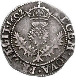 Scotland ¼ Thistle Merk - James VI 8th Coinage