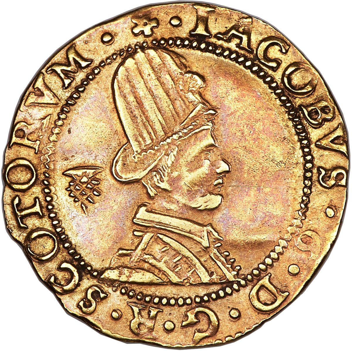Scotland 1 Hat Piece - James VI 6th Coinage obverse