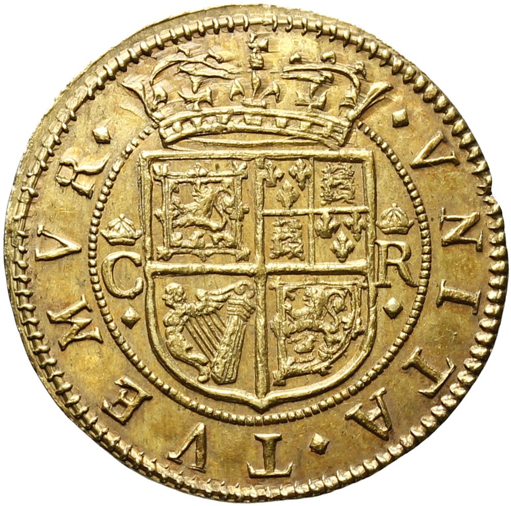 Scotland ½ Unit - Charles I 3rd coinage, 1st Issue reverse