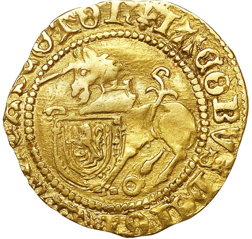Scotland ½ Unicorn - James IV Type I obverse