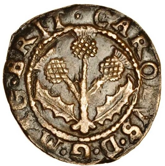 Scotland 2 Pence - Charles I Coinage of 1629 obverse
