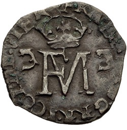 Scotland 1 Lion - Francis and Mary 2nd Period obverse