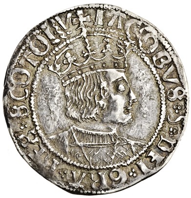 Scotland 1 Groat - James V 2nd Coinage, Type III obverse