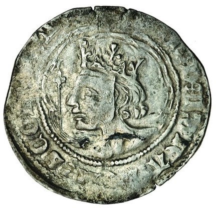 Scotland 1 Groat - David II 2nd Coinage, Class B obverse