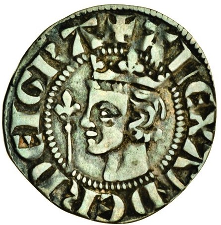 Scotland 1 Penny - Alexander III 2nd Coinage, Class Ma obverse