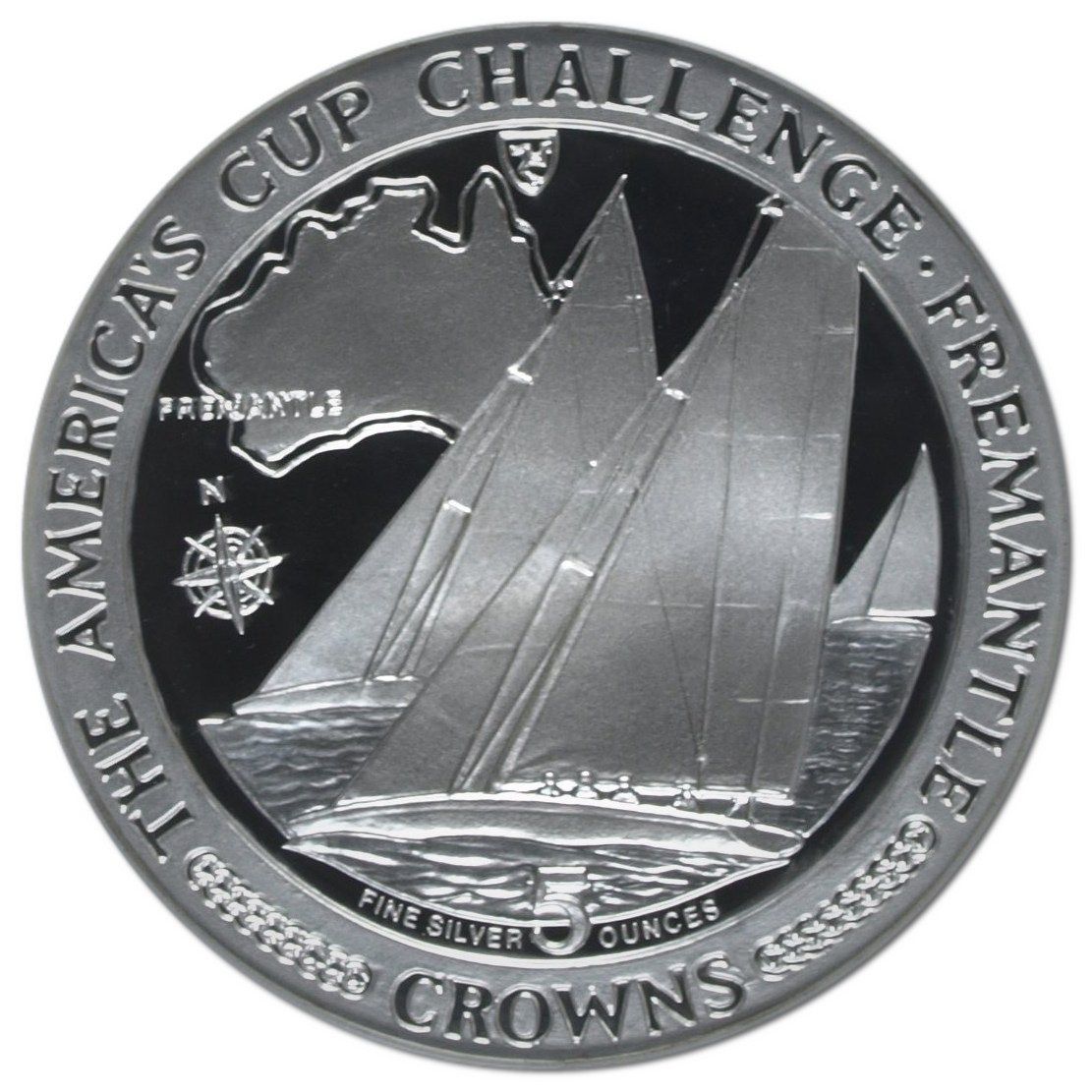 Isle of Man 5 Crowns - Elizabeth II Fremantle