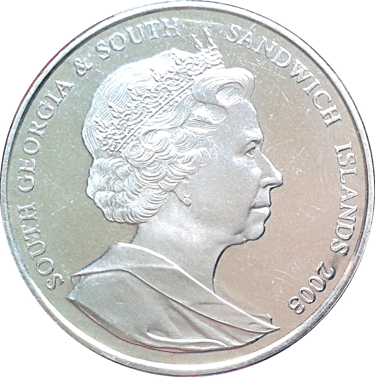 South Georgia and the South Sandwich Islands 2 Pounds - Elizabeth II Captain James Cook obverse