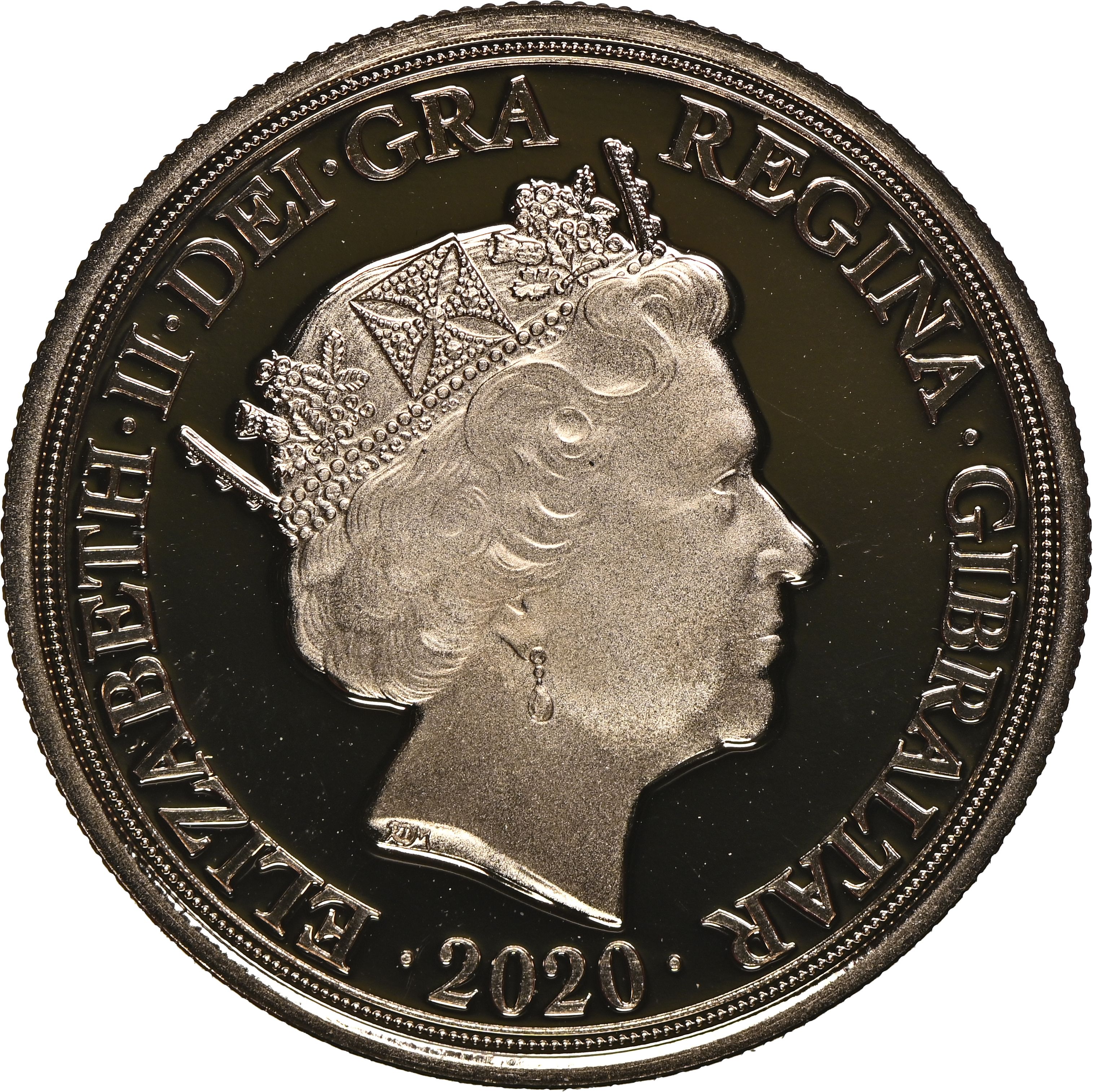 Gibraltar 1 Sovereign - Elizabeth II RAF - Battle of Britain obverse