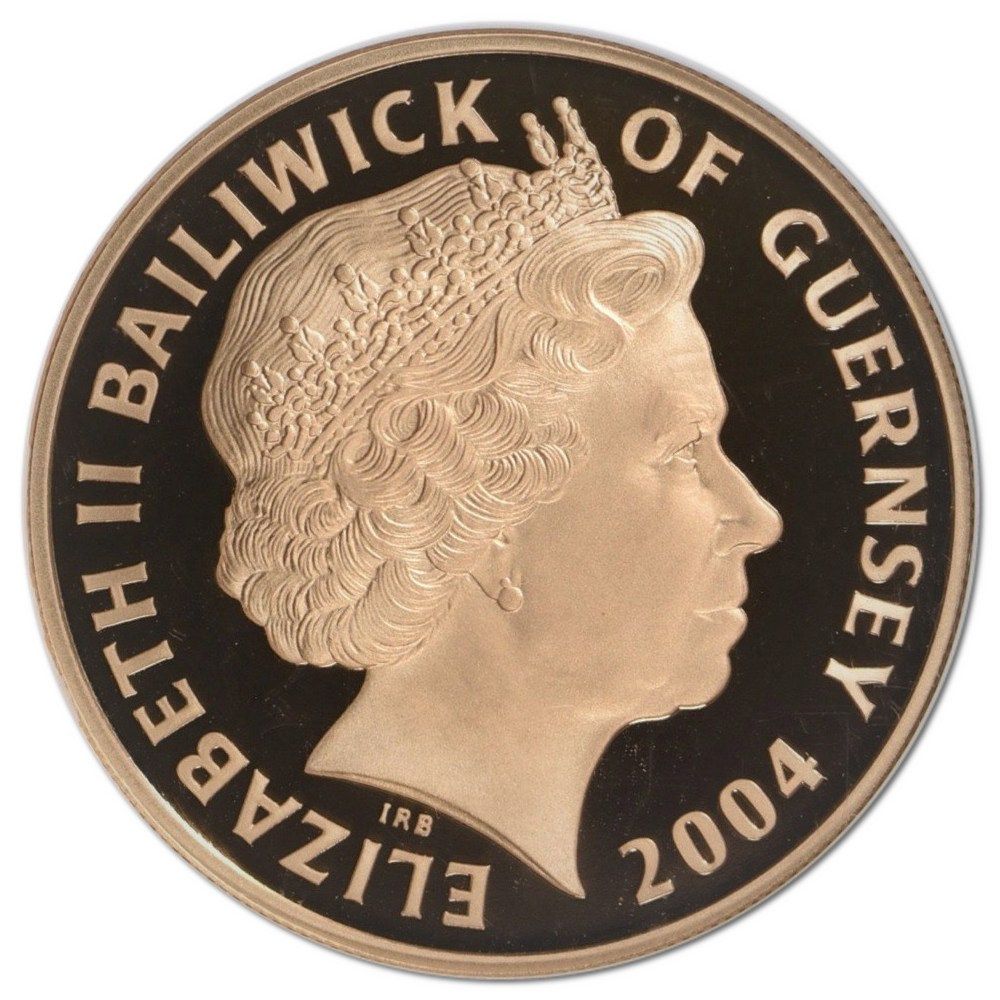 Guernsey 5 Pounds - Elizabeth II Crimea War; Gold Proof obverse