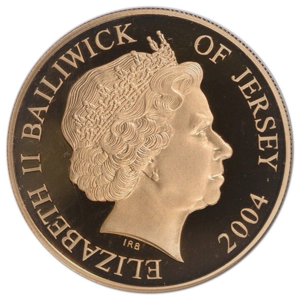 Jersey 5 Pounds - Elizabeth II Crimean War; Gold Proof obverse