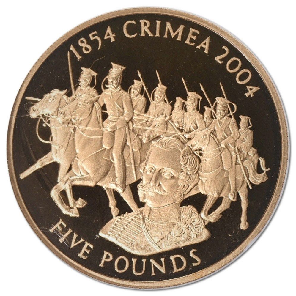 Jersey 5 Pounds - Elizabeth II Crimean War; Gold Proof