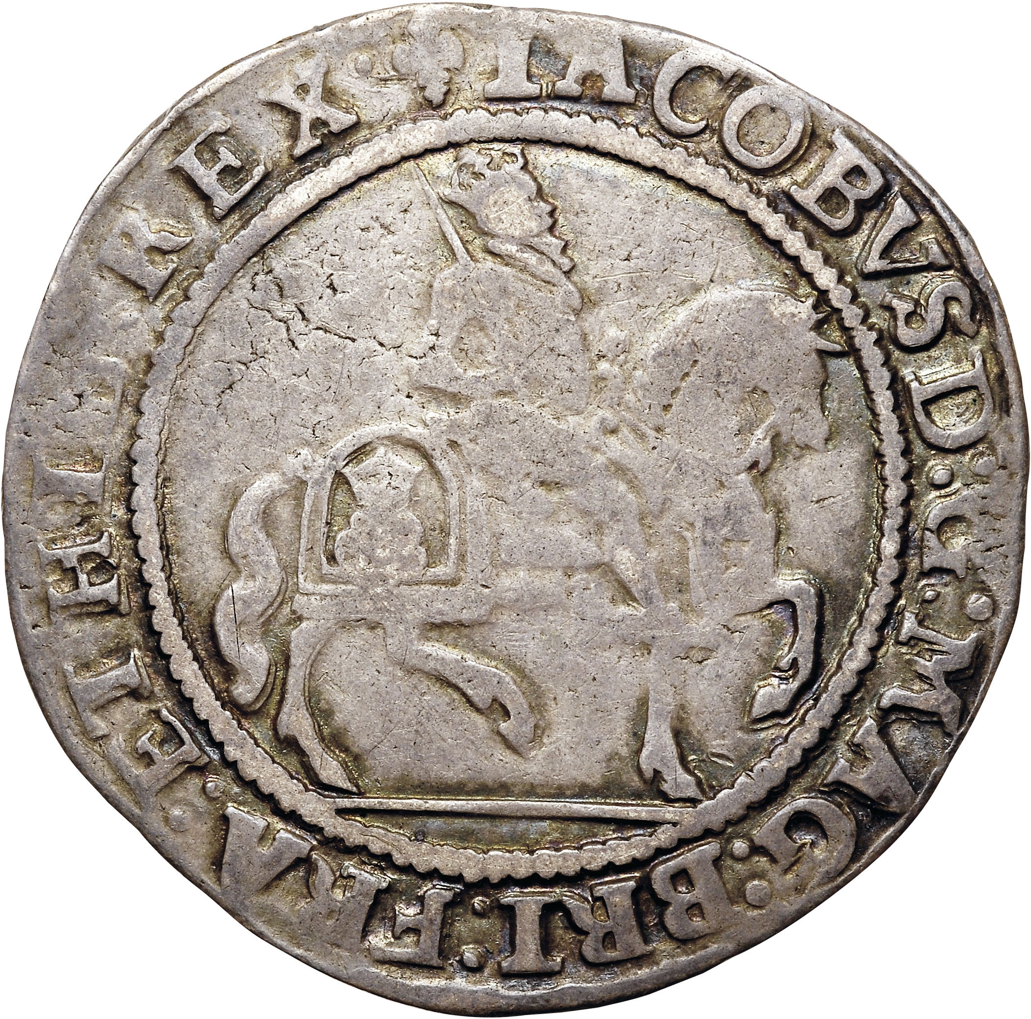½ Crown - James I 2nd coinage obverse