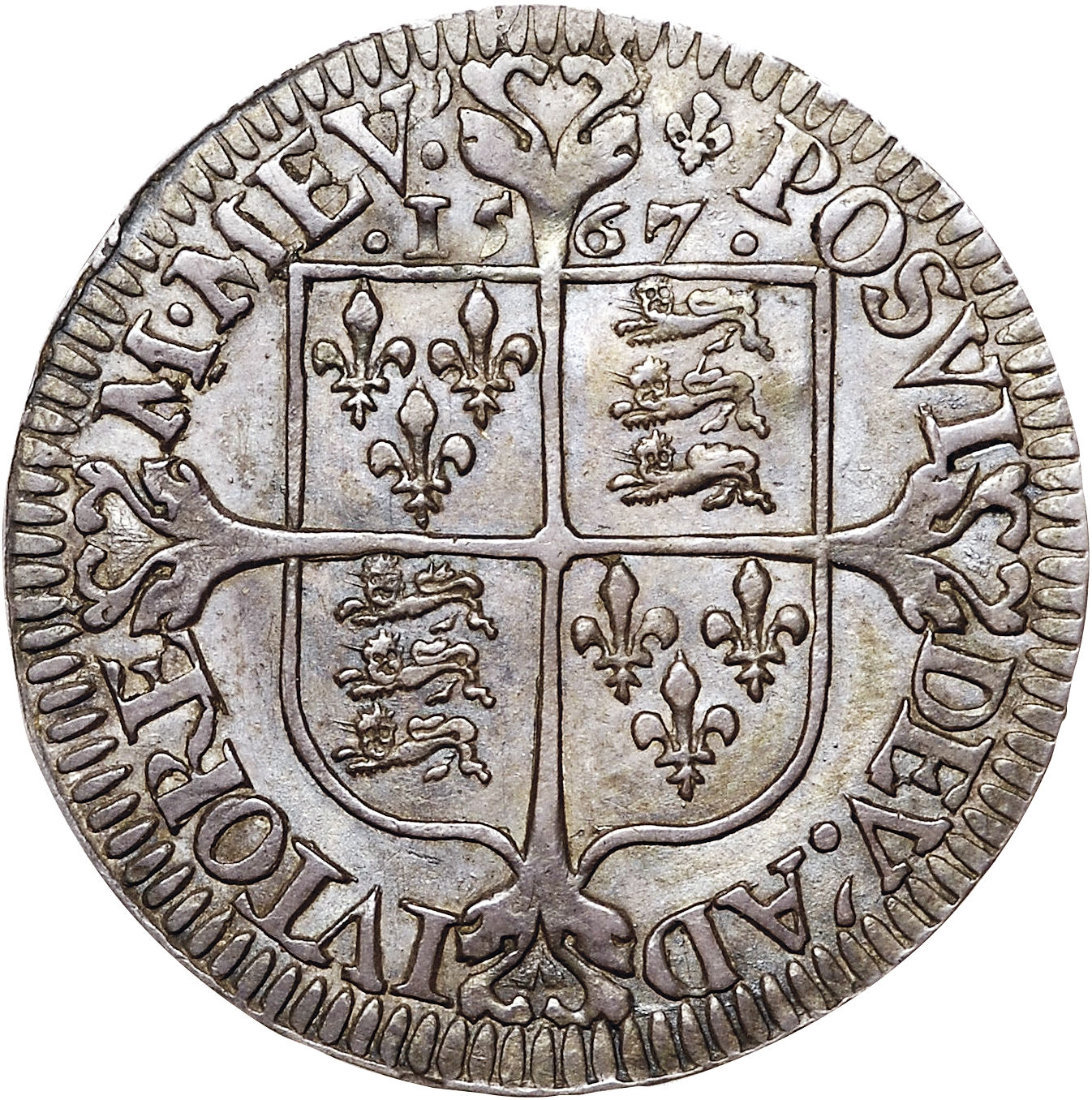 6 Pence - Elizabeth I Milled issue; Lis