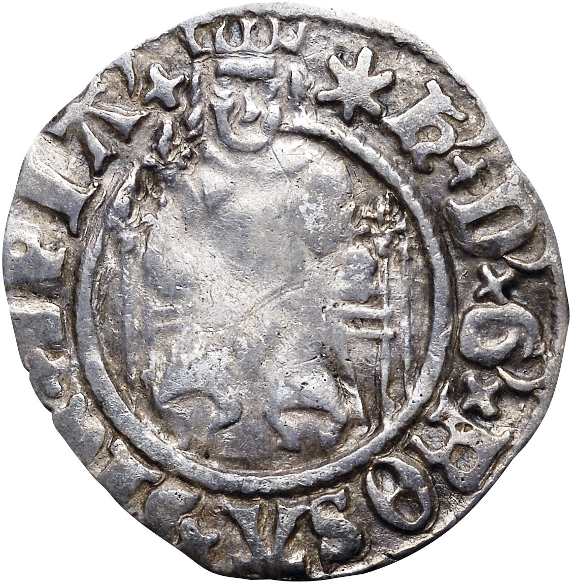 1 Penny - Henry VIII 2nd coinage; Durham obverse