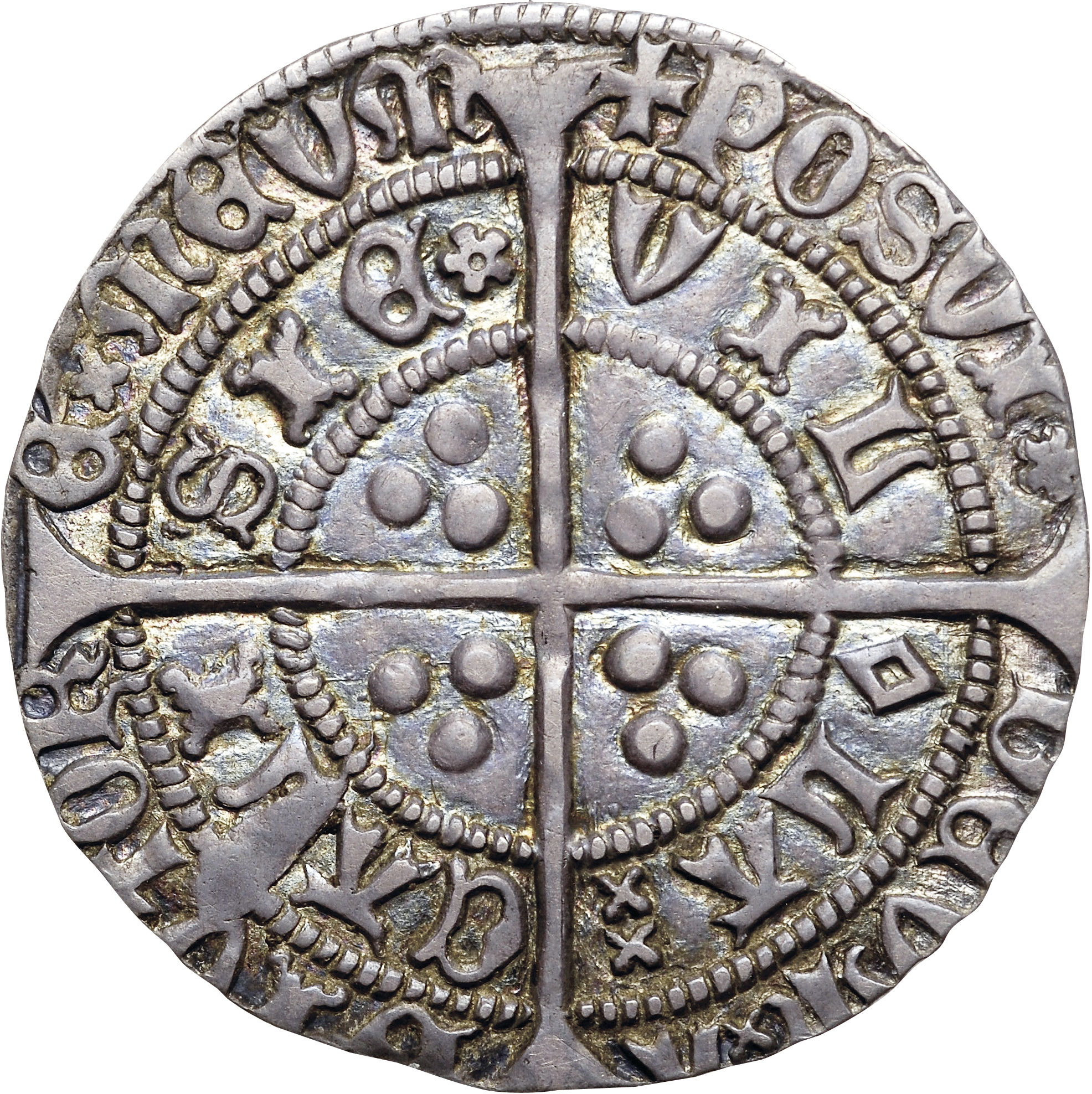 1 Groat - Henry VI Rosette-mascle issue; Calais