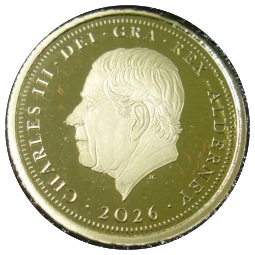 Alderney 25 Pence - Charles III Concorde obverse