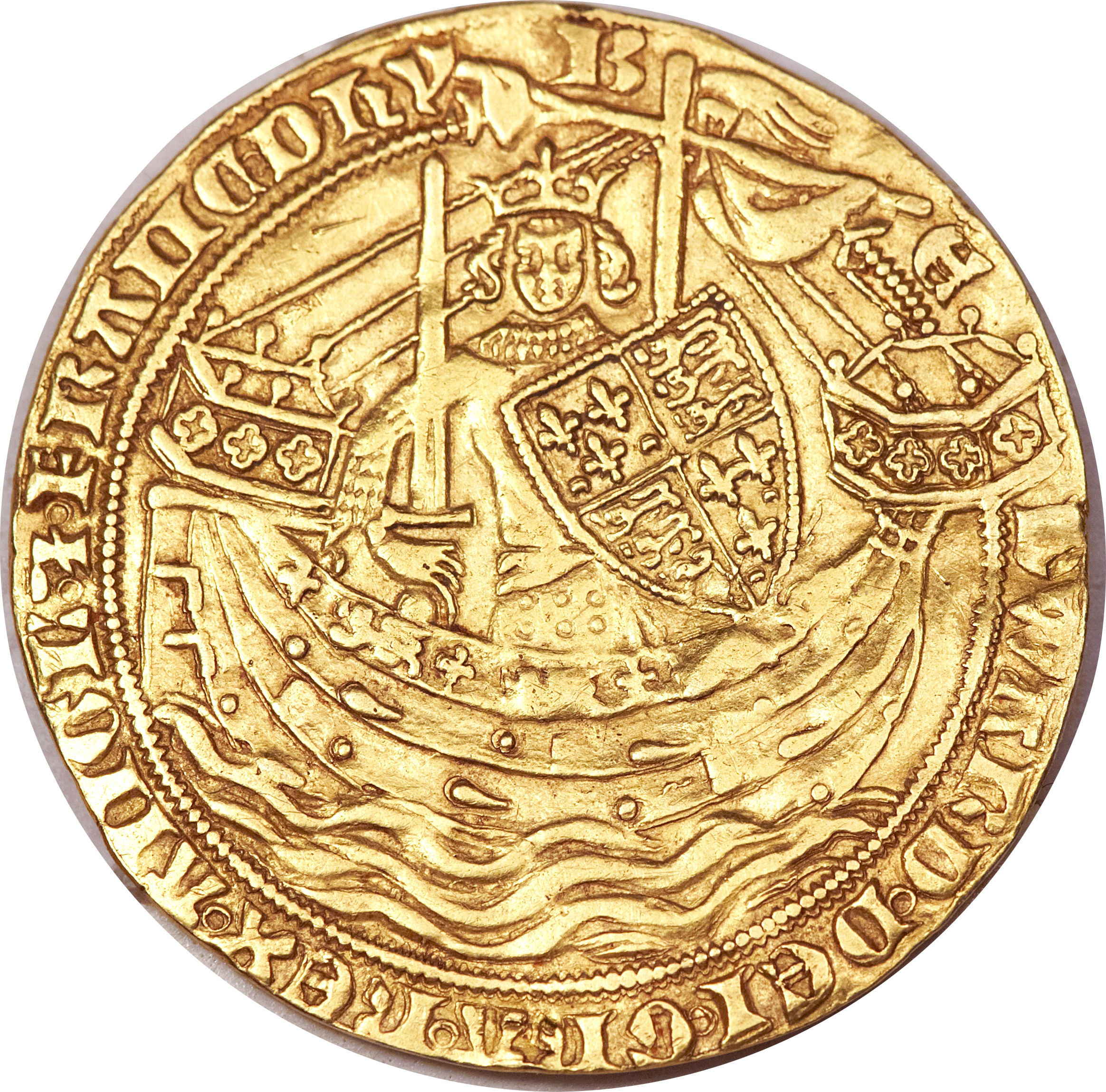 1 Noble - Edward III Pre-Treaty period; series E obverse