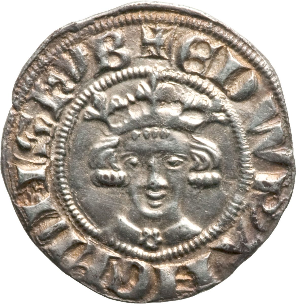 1 Penny - Edward I Sterling type; class 7a obverse