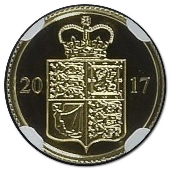 Gibraltar ¼ Sovereign - Elizabeth II Coat of Arms