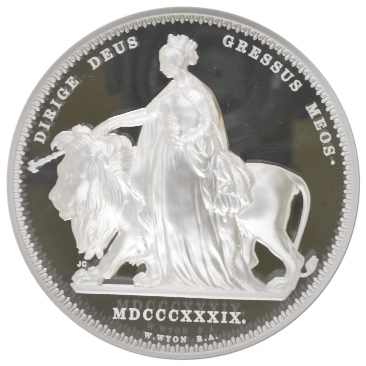 Alderney 100 Pounds - Charles III Una and the Lion; Silver 1 kilo