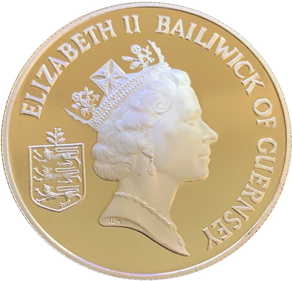 Guernsey 2 Pounds - Elizabeth II Liberation - silver obverse