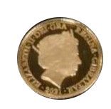 Gibraltar ½ Sovereign - Elizabeth II The Dragon Conquered obverse